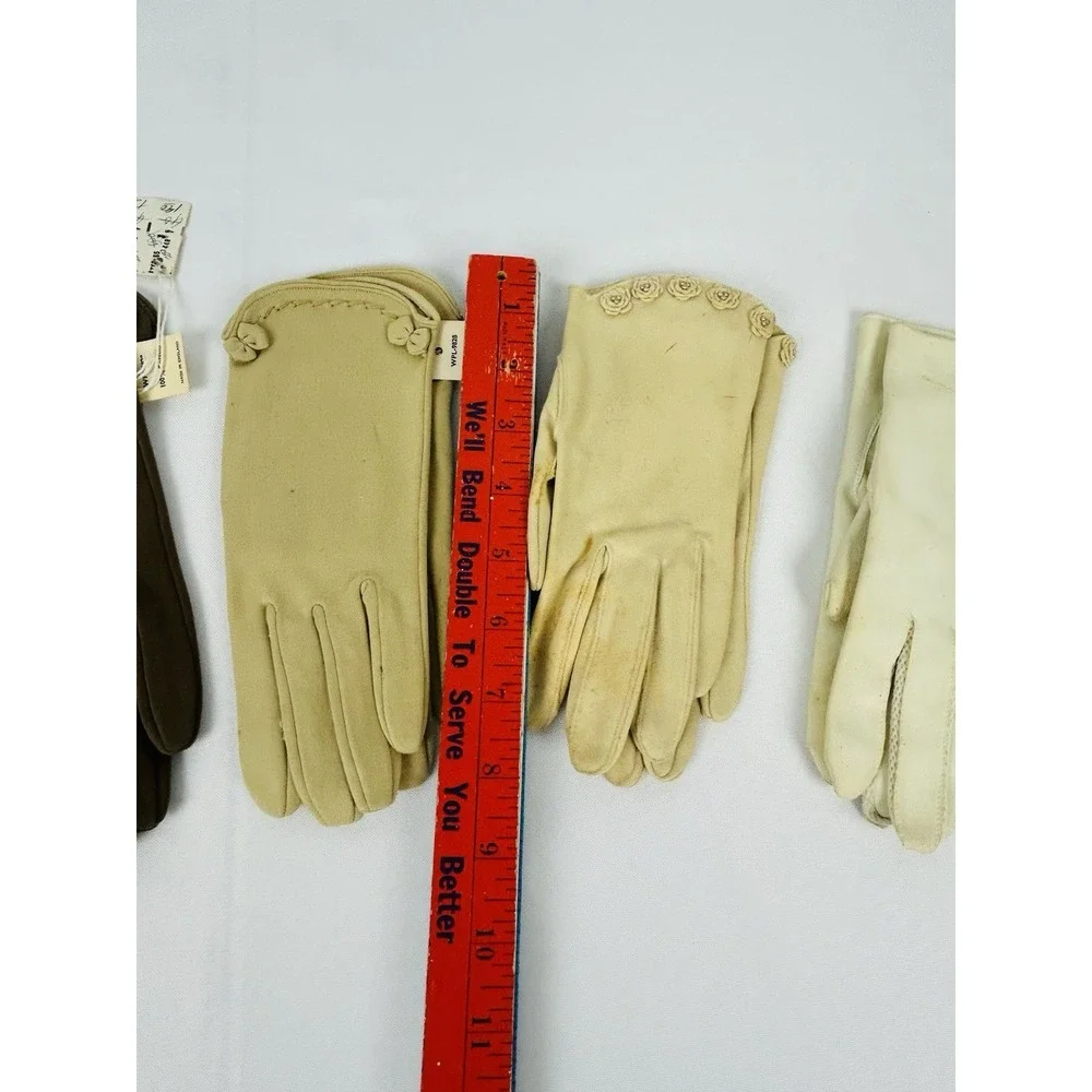 Lot of 5 Vintage Women's Gloves Grandma Dress